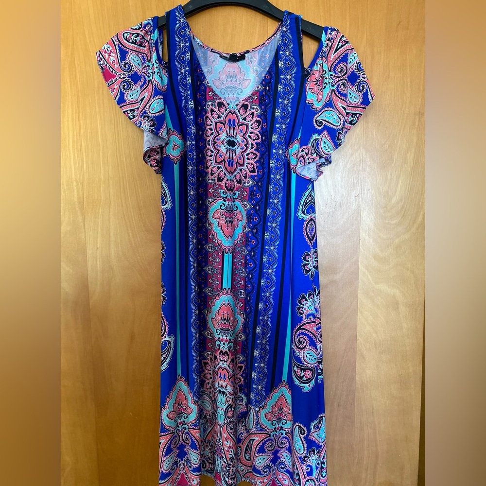 Ladies Blue & Pink Dress